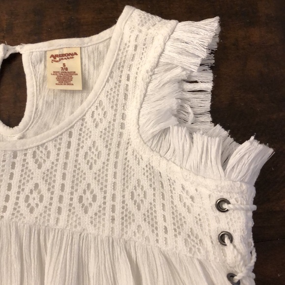 Arizona Jeans white flowy tank - Picture 2 of 6